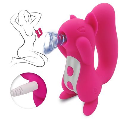 10 tần số núm vú âm vật rung Đồ chơi tình dục Squirrel Sucker ROHS đã được phê duyệt