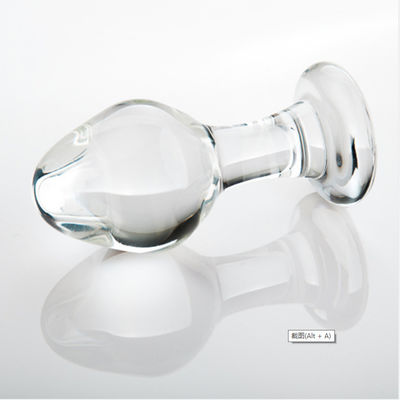 8,6cm Nút thủy tinh Đồ chơi tình dục qua đường hậu môn Trong suốt cho Người lớn Cửa hàng tình dục