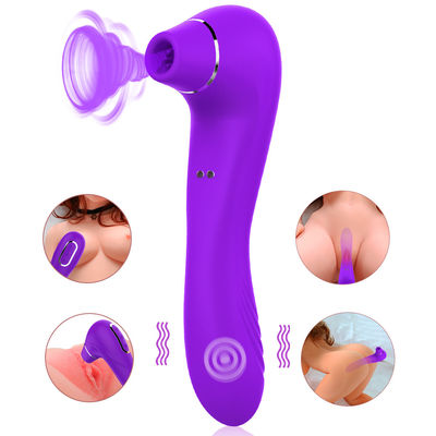 Máy rung tình dục dành cho người lớn có thể giặt được Đồ chơi lưỡi nhấp 10 tốc độ 190mm