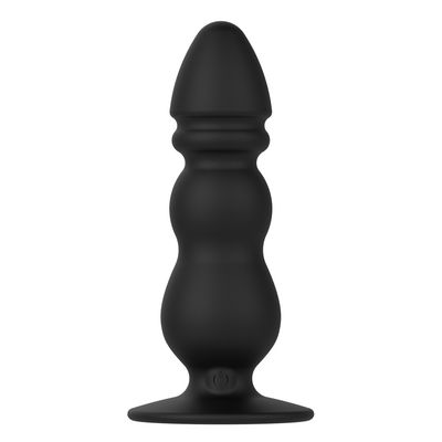 Màu đen 10 tốc độ Đồ chơi tình dục qua đường hậu môn Máy rung vòng nam 11,3cm Bao bì kín đáo