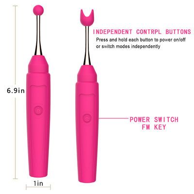17,6cm Massage núm vú Máy rung điểm G Âm vật Đồ chơi tình dục nữ Tốc độ đơn