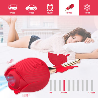 Mút Hoa hồng Bướm không dây Rung Đồ chơi tình dục Không độc hại IPX7 Không thấm nước