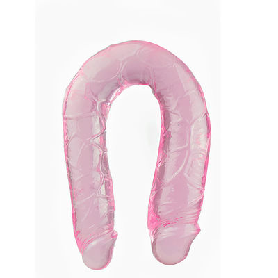 Đồ chơi tình dục 15in Double Ended Honey Realistic Dương vật giả TPE mềm