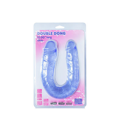 Đồ chơi tình dục 15in Double Ended Honey Realistic Dương vật giả TPE mềm