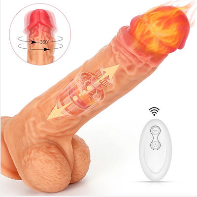 Đồ Chơi Tình Dục Mật Ong Xoay Không Dây Sưởi Ấm Dương Vật Rung 23cm