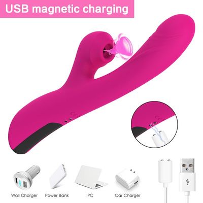 10 tốc độ đa chức năng Dương vật giả Máy mát xa hút điện 23,7cm Thiết kế im lặng