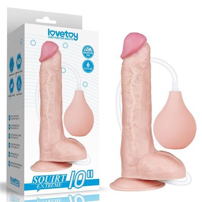 10 inch Dilldo đồ chơi tình dục Dương vật hai lớp silicone dương vật thực tế