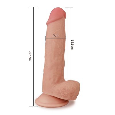 7,5 inch hai lớp đồ chơi tình dục qua hậu môn thực tế Dương vật Dương vật thủ dâm cho đồng tính nữ
