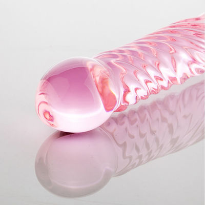 Đồ chơi tình dục bằng thủy tinh pha lê khổng lồ 17cm Dương vật giả không có mùi được CE phê duyệt
