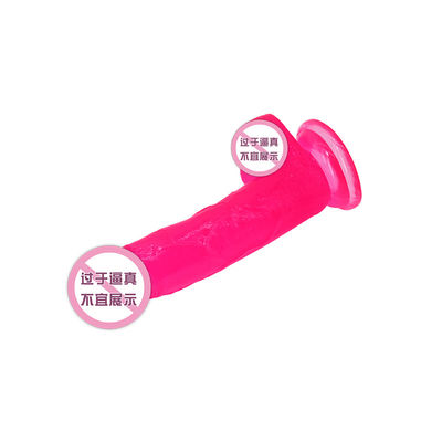 Đồ chơi tình dục dương vật giả cốc hút thực tế 22cm Crystal Dick cho nữ