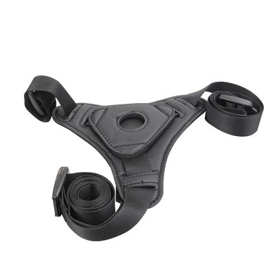 Đồ chơi tình dục dương vật giả silicon thực tế màu đen 15 cm Bondage Khai thác Miệng Gag