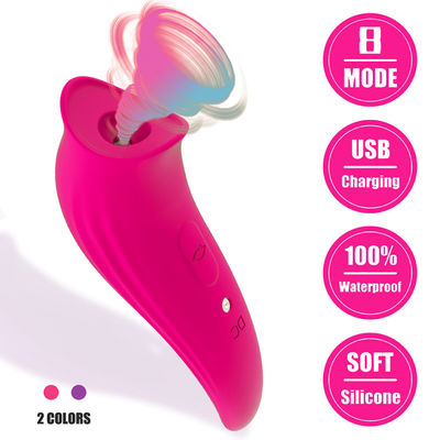 Rose Máy rung tình dục dành cho người lớn Núm vú Máy hút chân không mạnh mẽ Bộ kích thích chân không 12,5 cm