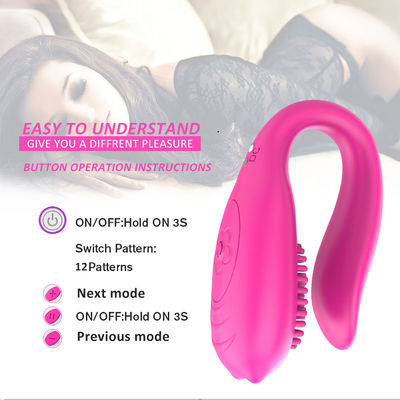 Máy rung không dây khiêu dâm Đồ chơi tình dục G Spot U Shaped Clitoris Kích thích