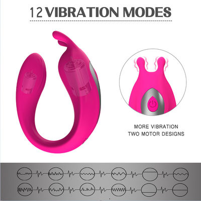 9 Tần số Cặp đôi hình chữ U Máy rung 18,7cm C Loại G Máy mát xa điểm
