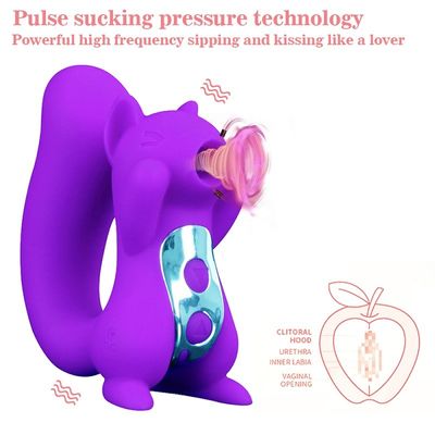 10 tần số núm vú âm vật rung Đồ chơi tình dục Squirrel Sucker ROHS đã được phê duyệt