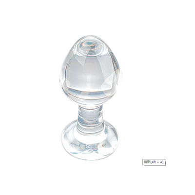 8,6cm Nút thủy tinh Đồ chơi tình dục qua đường hậu môn Trong suốt cho Người lớn Cửa hàng tình dục