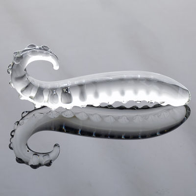 Dương vật giả thủy tinh Hippocampus màu hồng Đồ chơi dài đồng tính tuyến tiền liệt Đồ chơi điều khiển từ xa Nút cắm ODM