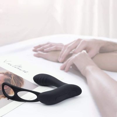 Máy rung vòng 3 trong một dành cho nam Đầu cắm nút được cá nhân hóa Điều khiển từ xa không dây 400 mah