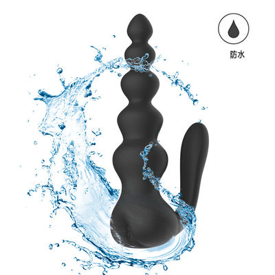 Điều khiển từ xa Đồ chơi tình dục cho hậu môn Hạt hậu môn Cắm rung kép 16cm