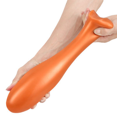 Đồ chơi tình dục qua đường hậu môn bằng vàng đen Dick Hậu môn Ri gợn sóng silicone không thấm nước OEM ODM