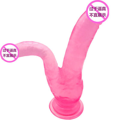 TPE Real Feel Realistic Strap trên dương vật mở rộng 20cm