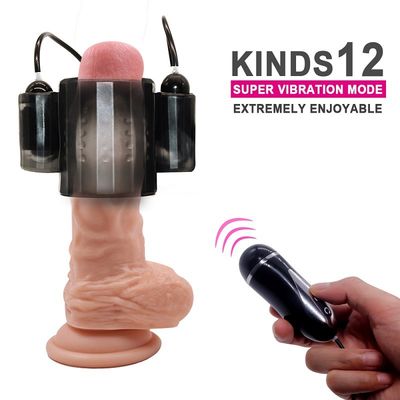 9v ABS điều khiển từ xa dương vật Vòng tay áo cặp Đồ chơi tình dục Kích thích điện