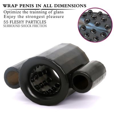 9v ABS điều khiển từ xa dương vật Vòng tay áo cặp Đồ chơi tình dục Kích thích điện