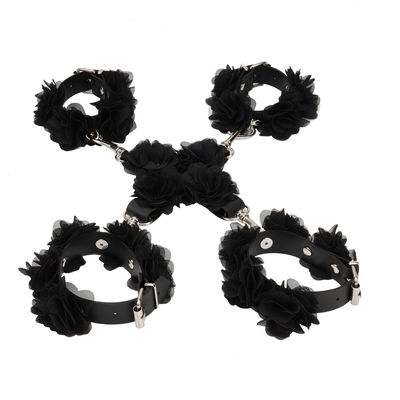Bộ đồ chơi tình dục hạn chế tình dục bằng Nylon màu đen Bdsm sang trọng được ROHS phê duyệt